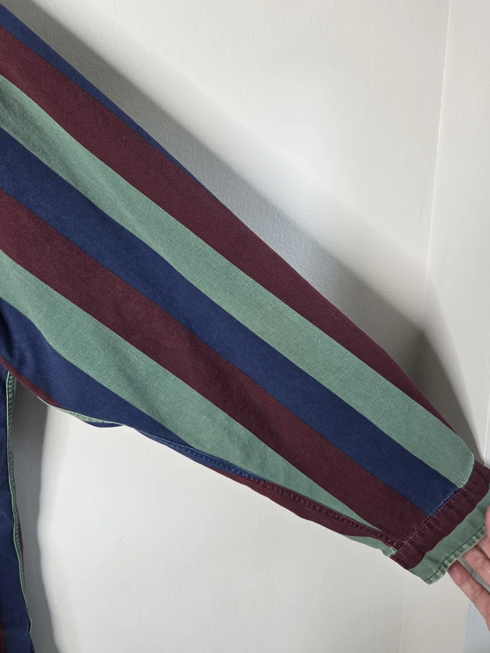 Polo by Ralph Lauren Striped Long-Sleeve Rugby Shirt - Green/Navy/Burgundy